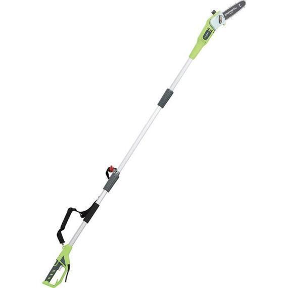 Высоторез электрический Greenworks GPS7220, 720 В, шина 20 см, шаг 3/8", штанга 250 см